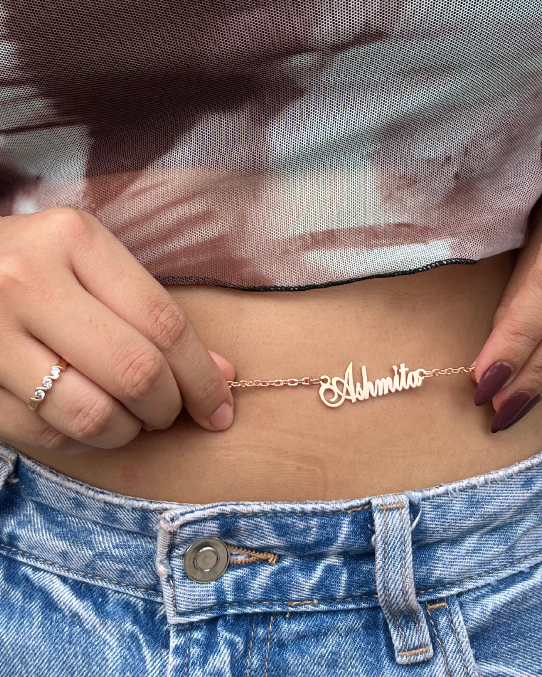 Personalised Name Waist Chain
